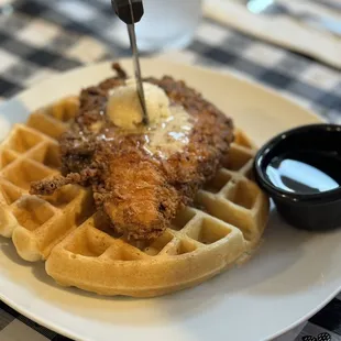 Chicken and waffle