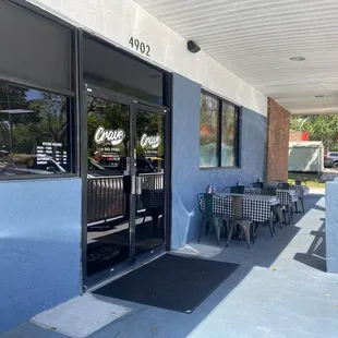 Outdoor seating