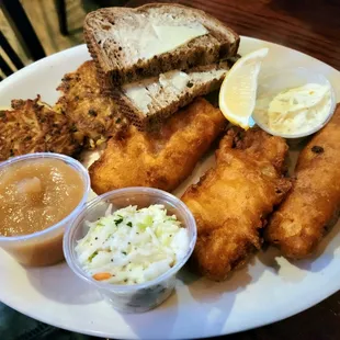 Beer Battered Cod &amp; Potato Cakes