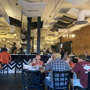 View from our table in the front looking toward the center of the dining room.