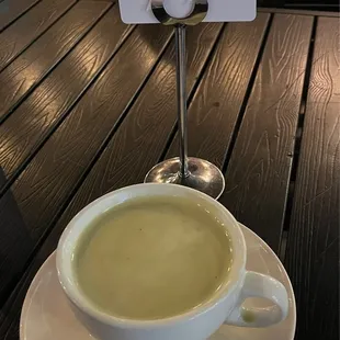 Green Tea Latte with Almond milk