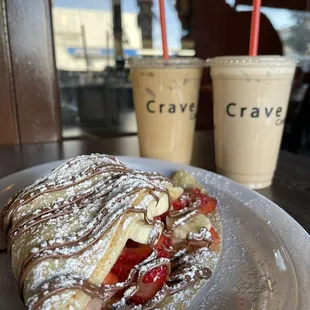 Strawberry and Banana Nutella Crepe
