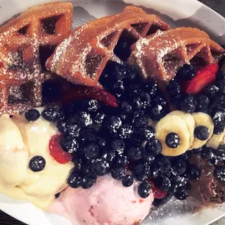 Waffles with Fruit