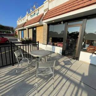 Outside seating area