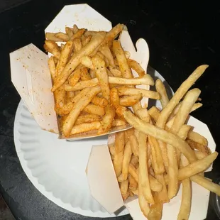 Cajun and normal fries
