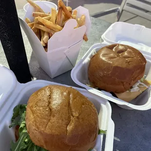 Crave Burger Japanese Katsu Burger Ranch Fries