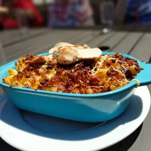 a dish of food on a plate