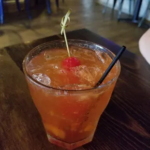 Whiskey old fashioned sweet. Yummy