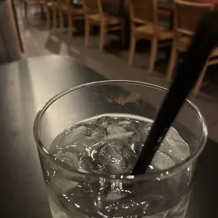 Disgusting used glass not washed properly (or at all.)