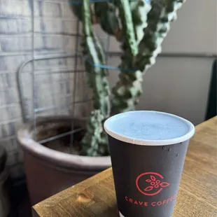 Blue Matcha London Fog Latte