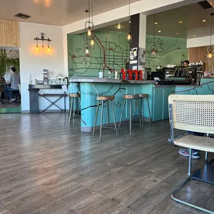 Coffee bar inside