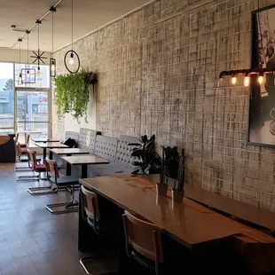 the interior of a coffee shop
