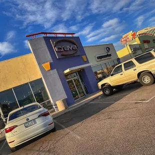 cars parked in a parking lot
