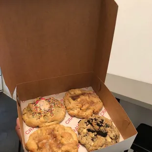 Churro Cookie Box, Cookies N Cream Sugar Box, Animal Cookie