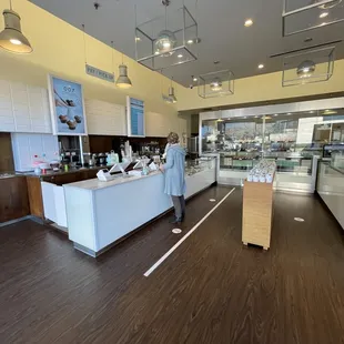 a man standing at a counter
