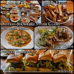 Happy Hour menu is amazing. We ordered all of these items before 6:30pm!