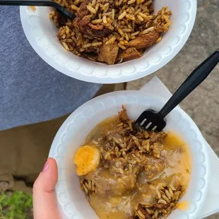 Louisiana Passion: Chicken &amp; Sausage Jambalaya and Mardi Gras Jambalaya with Etoufeee