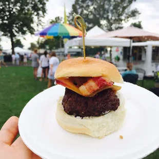 Bacon bison slider