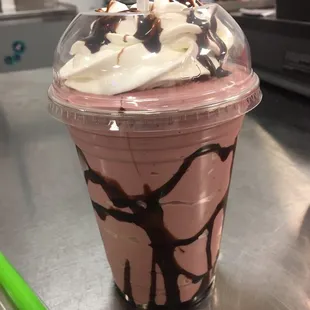 Black raspberry milkshake