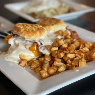 Fresh made Chicken and Biscuits Sandwich