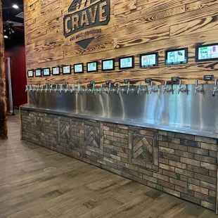 The craft beer station!