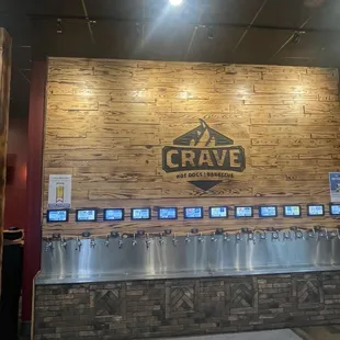 Over 20 beers on tap.