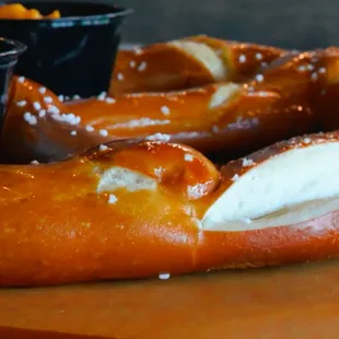 Bavarian Monster Pretzel with beer cheese!