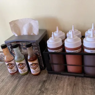 Nine sauces