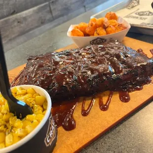 Pork Ribs. Served as a half or full rack cooked just perfect every time!