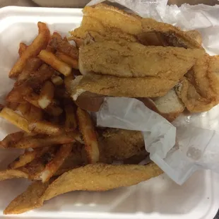 Fresh fish with French fries for only $8.80 including tax
