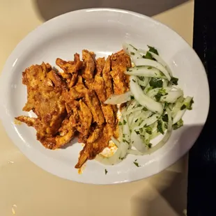  plate of food on a table