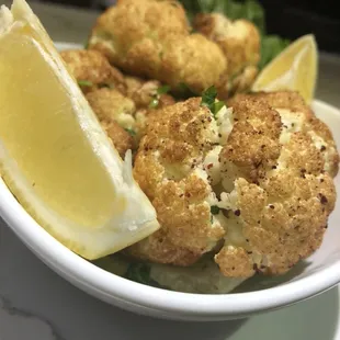 Fried cauliflower.