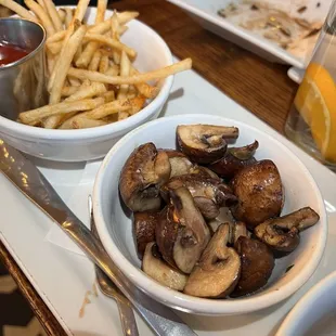 Roasted Mushrooms &amp; Fries