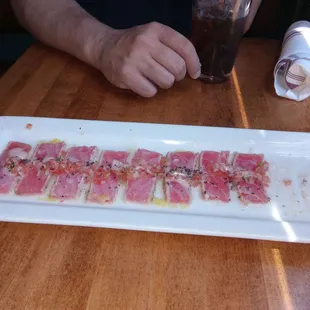 This is the Tuna Cervichi at Crave Kitchen &amp; Bar in El Paso, TX.