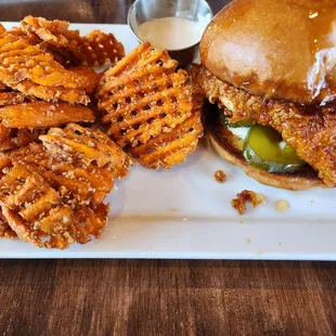 Honey chicken sandwich