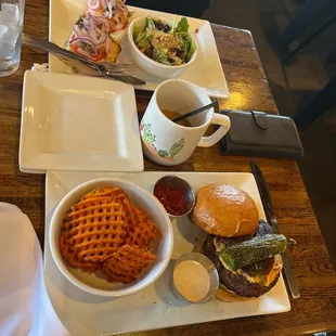 a plate of food on a table