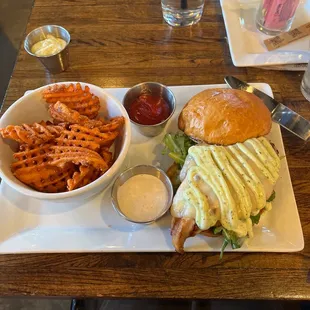 Chicken pesto sandwich