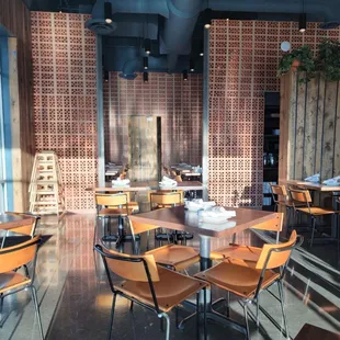 Inside and outside seating. Also  accessible.