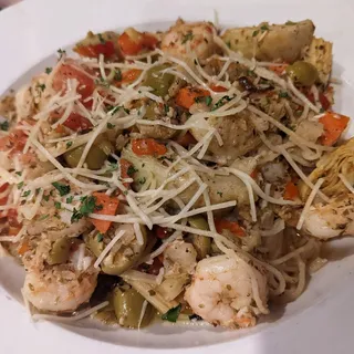 Seafood Muffeletta Pasta