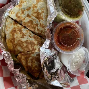 Steak and Veggie Quesadilla