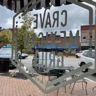 a view of the outside of the restaurant