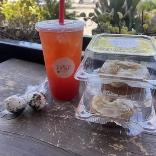 drink, oysters and mussels