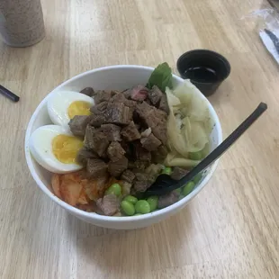 Steak rice bowl
