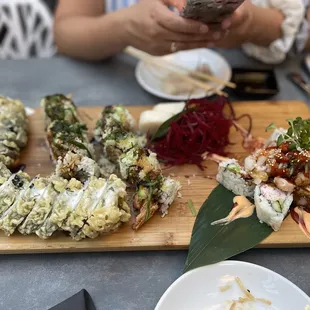 Godzilla, King Kong and Volcano rolls.