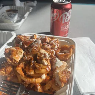 Vegeta Fries  100% recommend. Curly fries plus good amount of chicken pieces.