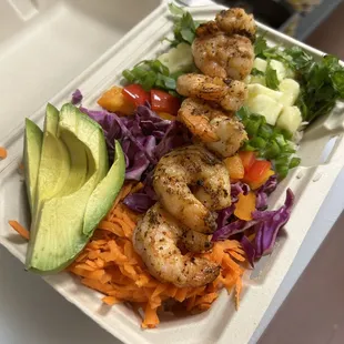 Grilled Shrimp Island Bowl of