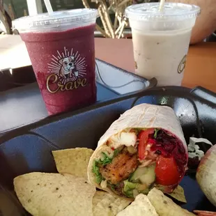 Sesame Ginger Shrimp Wrap