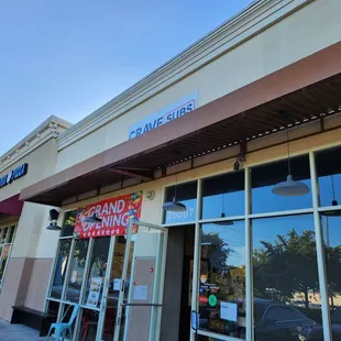 the front of the store