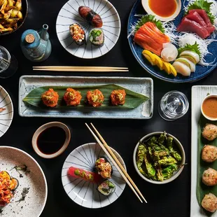 sushi, sushi and sashimi, food, sashimi