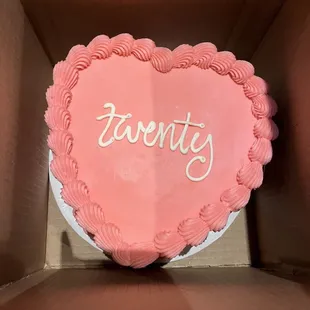 Daughters 20th birthday cake